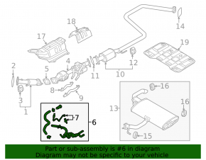 Cooling system hose Hyundai Ioniq 17-22 with sensor