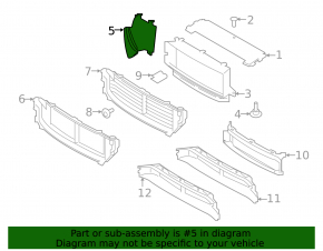 Intercooler deflector right Volvo XC90 16-23