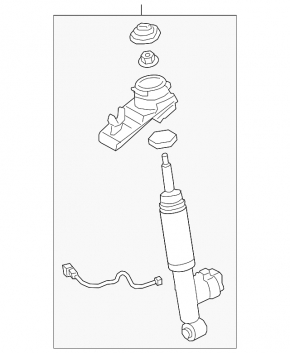 Electric rear shock absorber for Volvo XC90 16-17