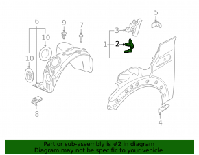 Front Fender Bracket Front Right Mini Cooper Clubman R55 07-14