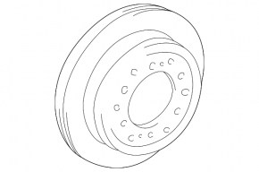 Brake disc rear left Lexus GX470 03-09 311mm