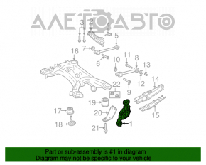 Rear left axle Chrysler 200 11-14