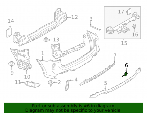BMW X3 G01 22-24 M Sport rear bumper towing hook cap