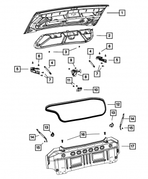 09-14 Dodge Challenger Rear Panel