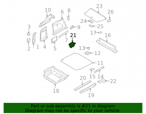 Trunk box right BMW X5 E70 07-13