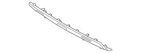 Front bumper lower trim for Toyota Corolla Cross 22-26 black L, LE, XLE
