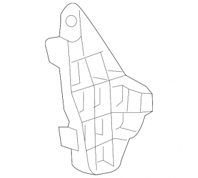Lower left rear bumper mount for Toyota Avalon 19-22