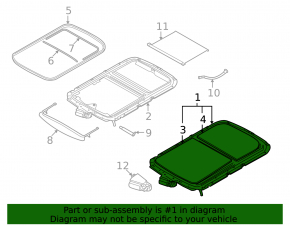 Sunroof Assembly Mini Cooper Clubman R55 07-14