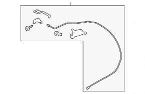 Subaru XV Crosstrek 18-23 Hood Release Cable with Handle