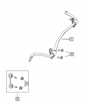 Stabilizer link rear left Dodge Durango 11-15 sport
