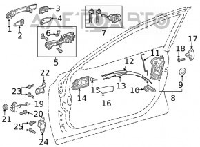 Door handle outer front right Toyota Rav4 19- keyless