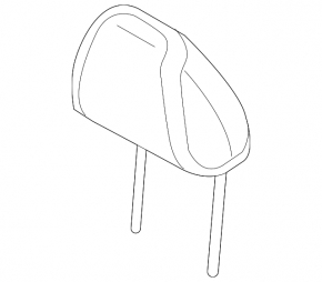 Driver's headrest Nissan Altima 19-20 cloth, black
