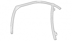 Glass seal front right Chevrolet Cruze 11-15