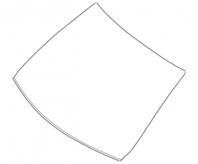Mercedes GLC 20-22 windshield without camera and high beam projection, sand