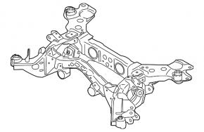 Rear subframe Ford Edge 15- AWD