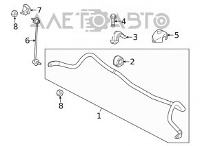 Front stabilizer Mazda 6 18-21