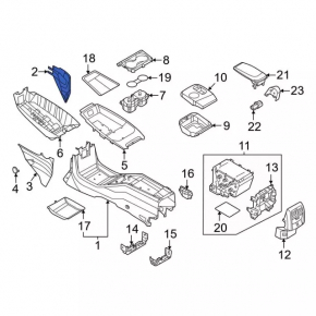 Side console trim right Ford Mustang Mach-E 21-23