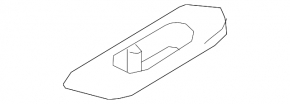 Left Mazda CX-9 16-23 black wheel arch trim cup holder, scratches