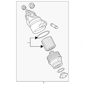 Oil filter housing Lexus IS250 06-13 2.5