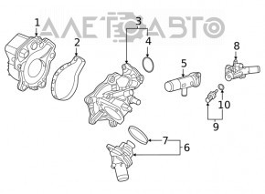 Water pump Honda Insight 19-22