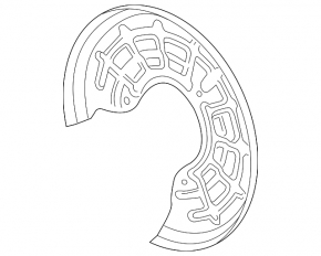 Rear left brake disc cover for Buick Encore 13-22 AWD