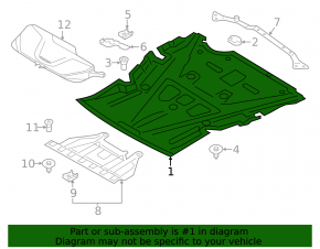 Engine Guard BMW 4 F32/33/36 14-20 AWD, Plastic