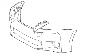 Bare front bumper Lexus CT200h 11-13 prerest F-sport