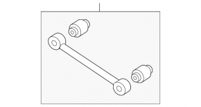 Lower rear left transverse control arm Hyundai Santa FE 19-20 KOR