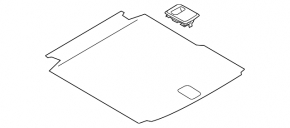 Trunk floor VW Passat b8 16-19 USA black