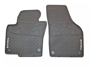 Set of floor mats for VW Tiguan 2009-2018, rubber black