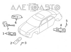 Module srs airbag computer airbags Chrysler 300 13-14
