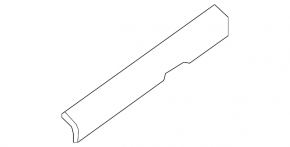 Door sill trim front right inner Nissan Maxima A36 16-23 black