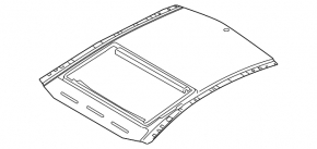 Roof metal Kia Optima 11-16 under the hatch