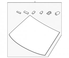 Windshield Hyundai Kona 18-23 for camera, without rain sensor