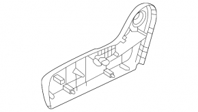 Right side passenger seat trim for Nissan Rogue 21-24, black, electric
