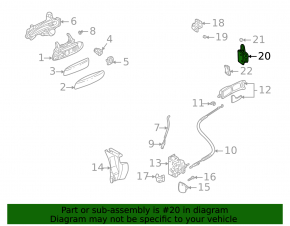 The lower front left door hinge for an Audi Q7 4L 10-15 is rusty.