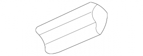 Audi A4 B9 20-25 black gloss front panel trim, upper left, behind the monitor