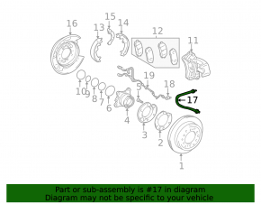 Rear right brake hose for Lexus GX 03-09