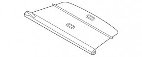 Black trunk cover for Porsche Cayenne 19-26