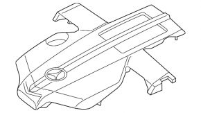 Engine cover Mercedes GLS-class X166 15-19 3.0