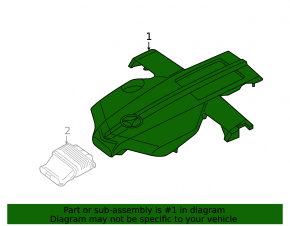 Engine cover Mercedes GLS-class X166 15-19 3.0