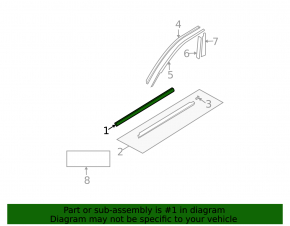 Lower front right door trim for Mazda6 03-05
