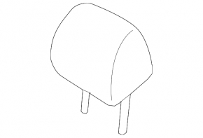 Rear left headrest 2nd row Mazda CX-9 16-23 beige leather