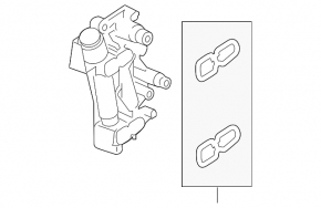 BMW 3 F30 12-18 N47 Automatic Transmission Oil Cooling System Valve