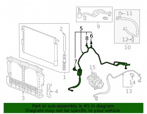 Chevrolet Volt 16-A/C condenser-heater tube