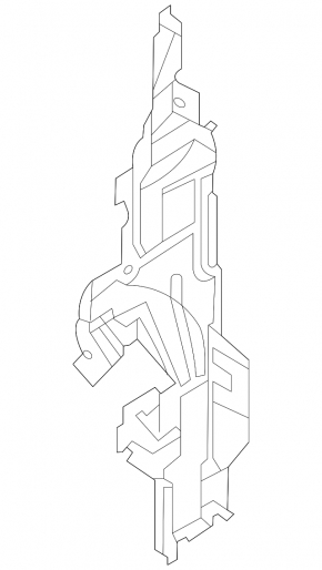 Right radiator deflector VW Taos 22-25