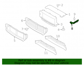 Left blind mount Volvo V90 17-22 usa