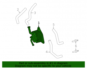 Toyota Highlander 2014-19 2.7 Gearbox Cooler