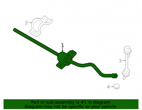 Rear stabilizer Lexus IS 14-20 18mm