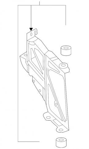 Additional radiator bracket left Audi A6 C7 12-15 3.0T